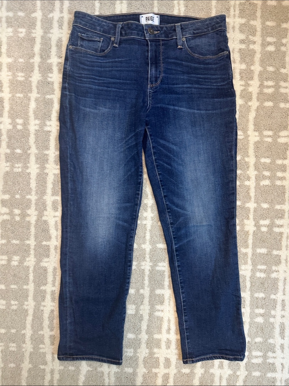 PAIGE Women's Dark Blue Skinny Jeans